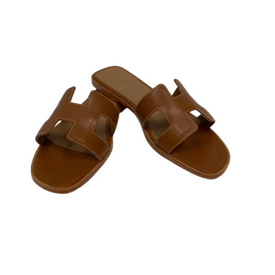  Womens  Kaitlyn Pan Size 39 Leather Flats Brown 