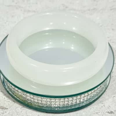 White Moonlight Gemstone Chunky Bangle 