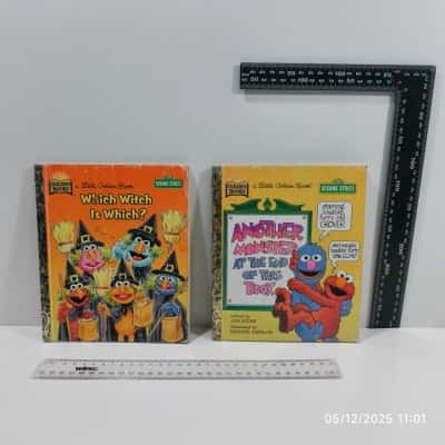 Sesame Street Golden Books Duo PreOwned Vintage 