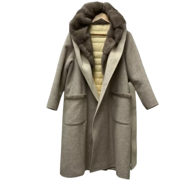  Womens  Size 10 Winter Coat Beige 