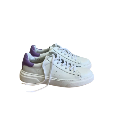 DoF Studios Women's Size EU 39 Sofia Leather Sneakers White & Lilac 
