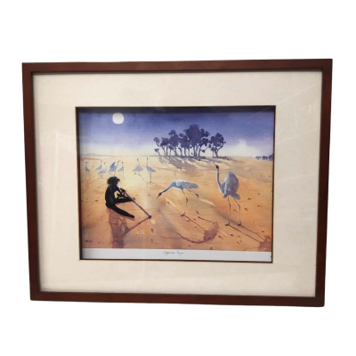 Judy Prosser Framed Art Print - 'Dijeridoo Player' 