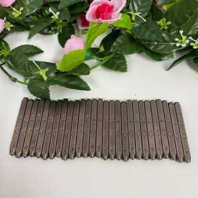 3mm Metal Stamps (lowercase) Alphabet - 27 pieces