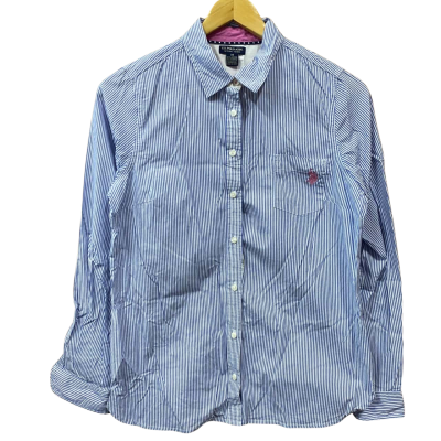 U.S. Polo Assn. Blue/White Striped Shirt Size M