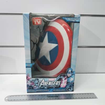 Marvel Avengers Assemble Captain America Shield 3D Deco Wall Light PreOwned 