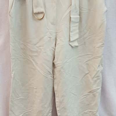 Forever New Womens  Size 16 Casual Pants Beige / Cream 
