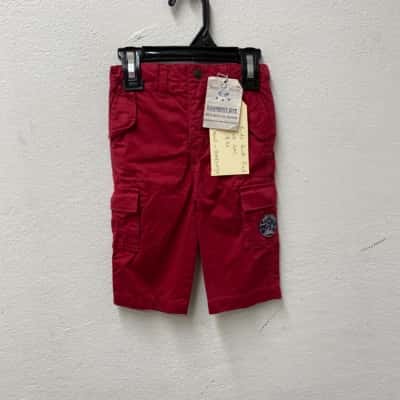  Kids  Size 6-12m Pants Red 100% Cotton
