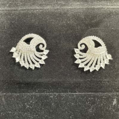 Intricate Peacock Design Earrings 