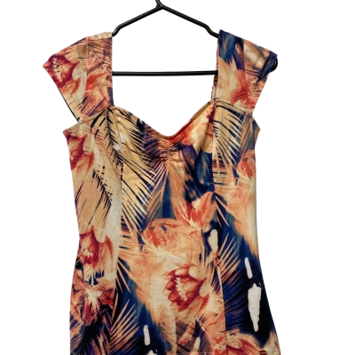 Womens Guess  Size M Short Sleeve Top Multicoloured 