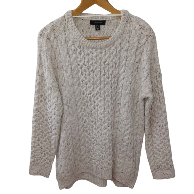 Atmosphere Size UK: 12 Acrylic Wool Jumper Pullover Women's Woven Long Sleeved