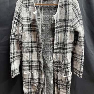 Decjuba Womens Size M / S Black & White Cardy