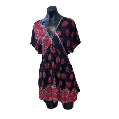 Debbie Debbie  Size 6 Casual Dress Black  / Blue / Pattern / Red 