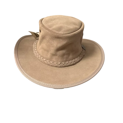 Barmah Foldaway Brown Hat - Size M