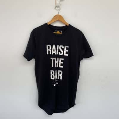Caflar Black Raise The Bar short Sleeve T-shirt Size M 