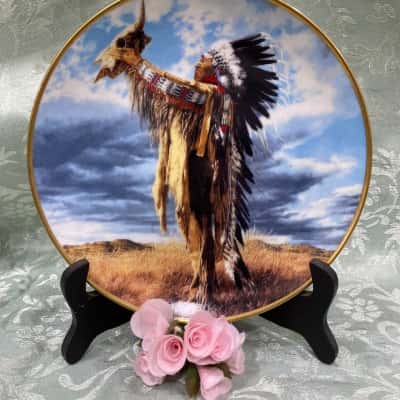Limited Edition Franklin Mint Collection Prayer to the Great Spirit Plate