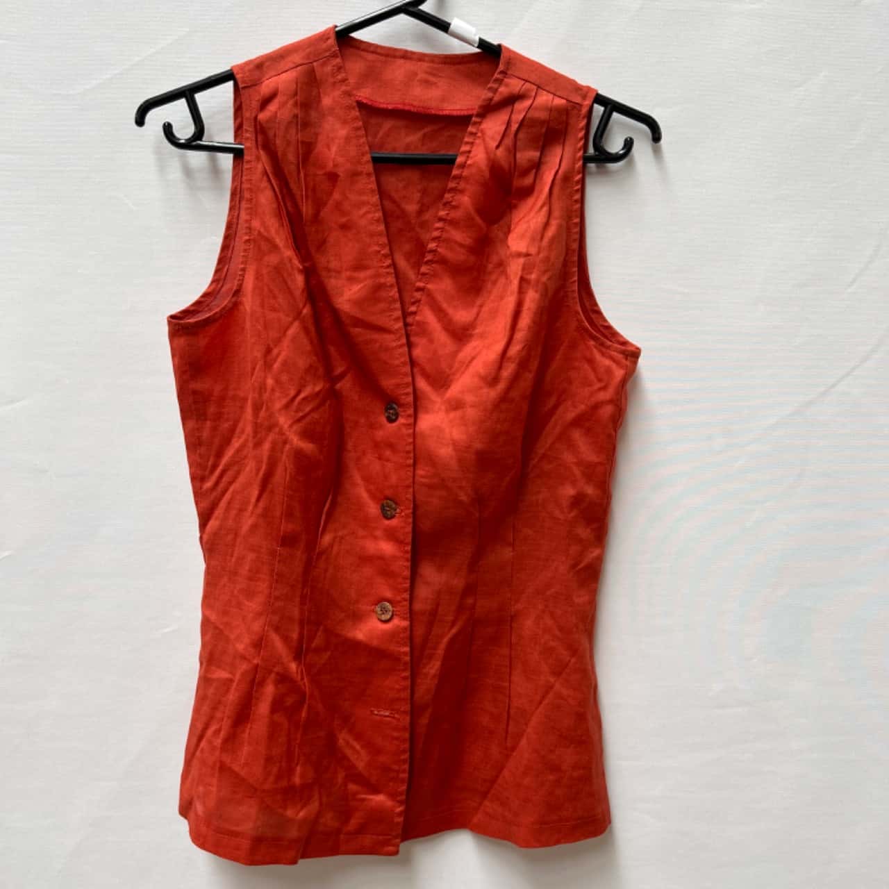 Womens Size S Orange vest and skirt set (s)