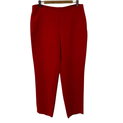 Carla Zampatti Womens  Size 12 Ankle Length Pants Red 