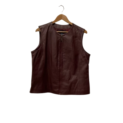 Preston & York  Womens  Size 14 Vest  Maroon /Burgundy 