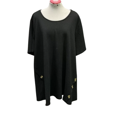 Autograph Womens  Size 24 Short Sleeve Top Black  