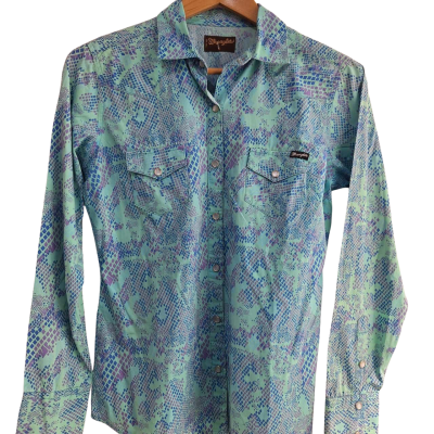 Wrangler Womens Long Sleeve Shirt - size 10