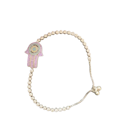  Womens Evil Eye Bracelet Silver 