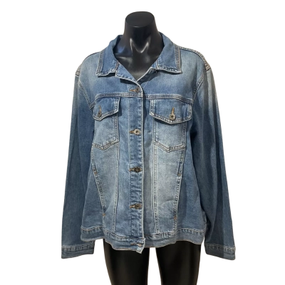 Elm Womens  Size 16 Denim Jacket Blue 