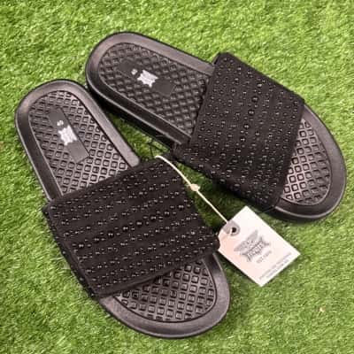 Rivers Black Beaded Mules Size 40