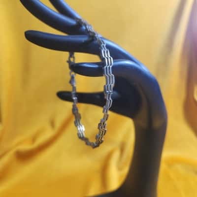 Silver 925 Stamped Bracelet - EUC