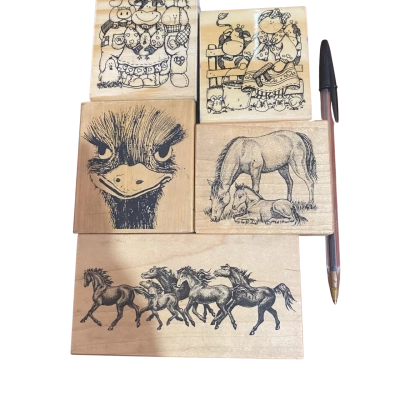 5 x large stamps 