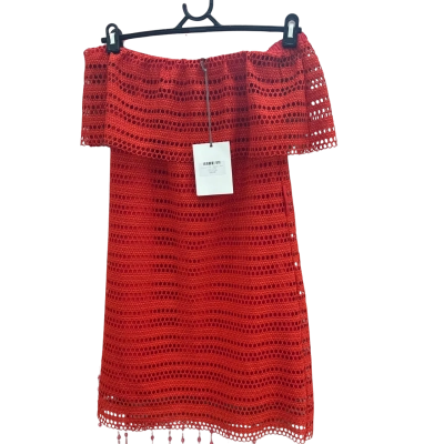 Witchery Womens  Size 4 Red Lace Dress 