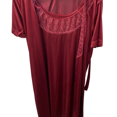  Womens  Size 10 / 8 Wrap Dress Maroon 