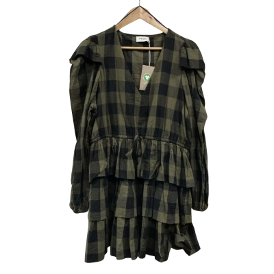 Piper Womens Size 14 Long Sleeve Dress Green