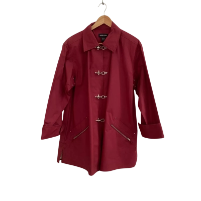 David Jones Womens  Size 12 Jacket Maroon / Red 