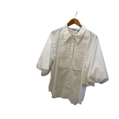 Country Road Women's  Size 16 Puffed Short Sleeve Shirt White 