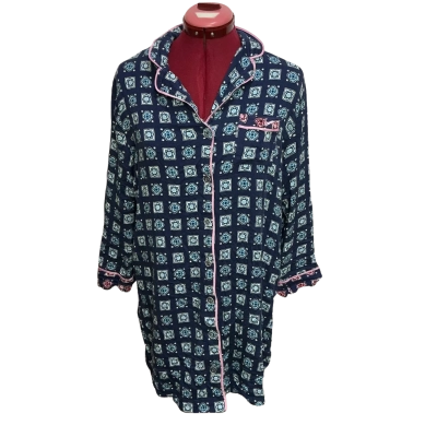 Peter Alexander Womens  Size XS Pyjama Top Blue / Navy Blue / Pink  