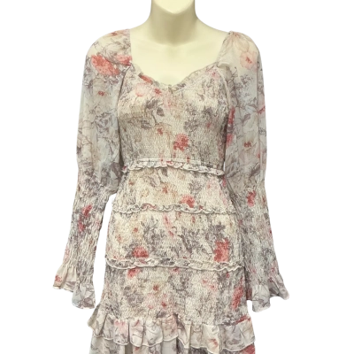 SNDYS Womens  Size 6 Beige / Floral dress 
