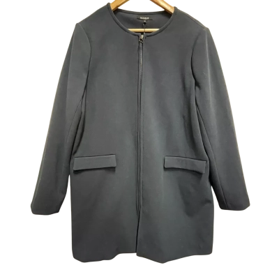 Basque Midnight Whiskey Rose Zip Up Jacket Size 16