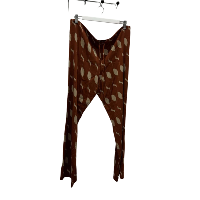 Dries Van Noten  Womens  Size 38 Casual Pants Beige / Burnt Orange 
