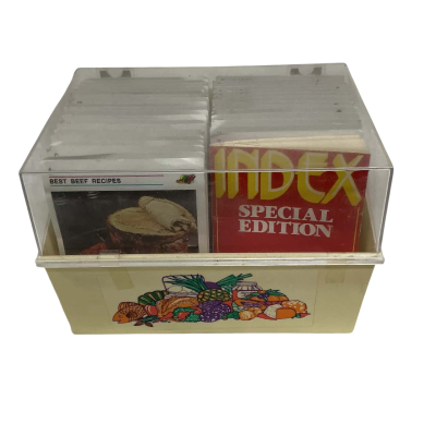 Vintage Women’s Weekly recipe card library