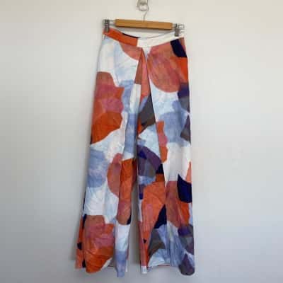 Premonition Blue Orange Wide Leg Pants  Size 10 