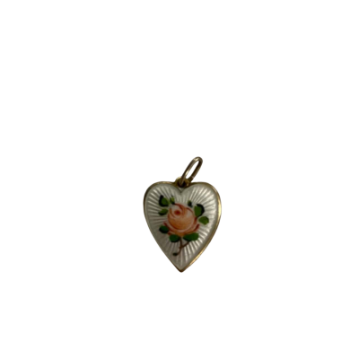 Silver Religious Heart Pendant