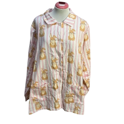 Peter Alexander Womens  Size 20 - 22 Pyjama Top and Pants Brown / Pink  / Striped / White 