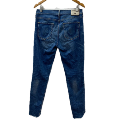True Religion Womens Jeans Size 30 Blue with Uneven Hem