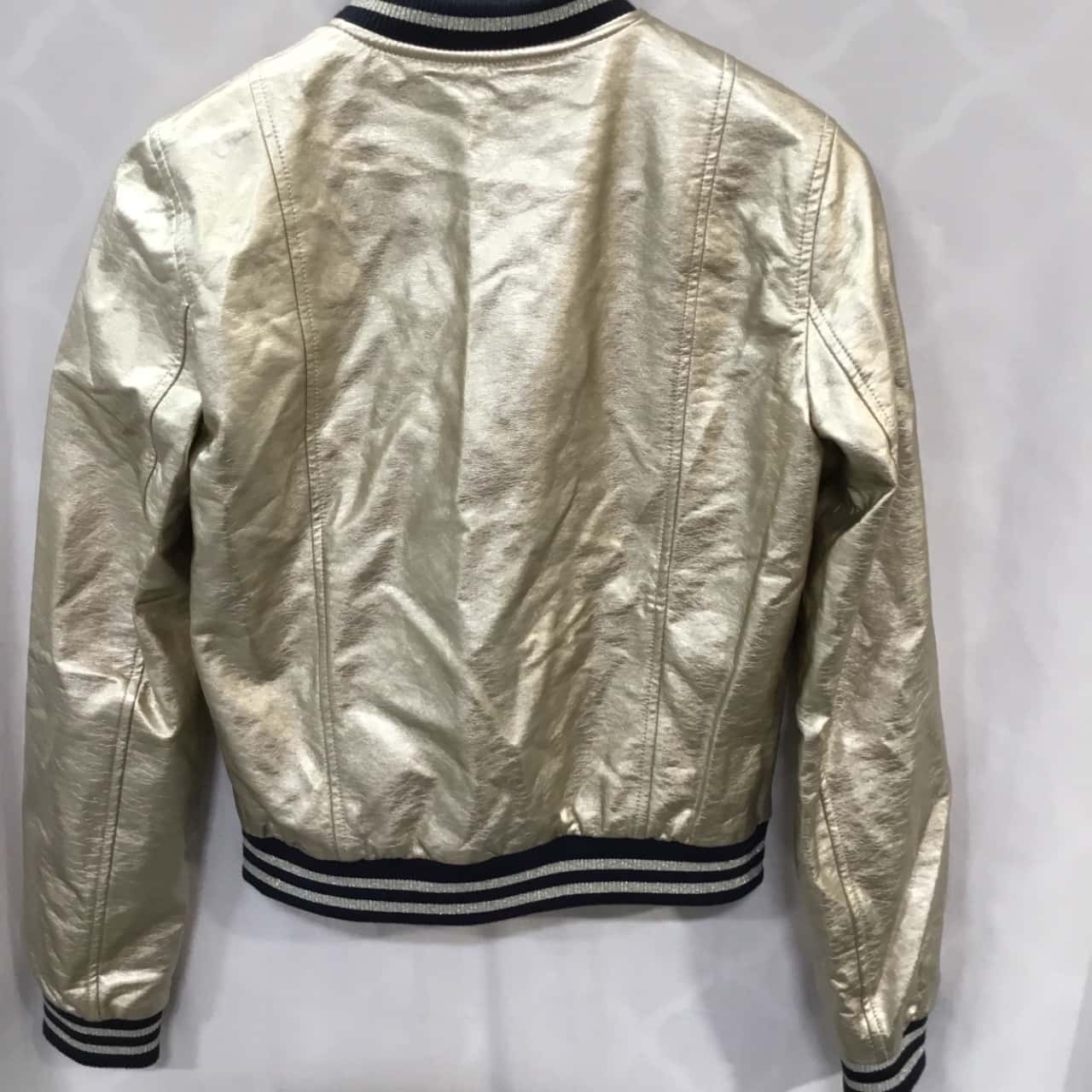 bomber jacket gold zipper
