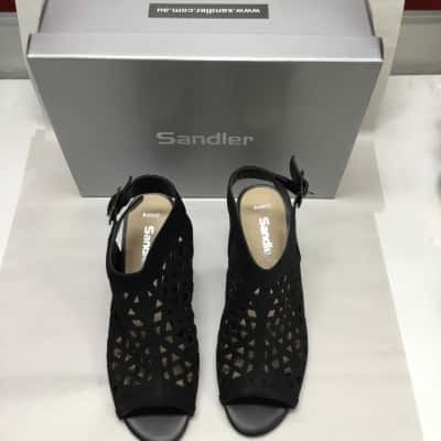 Sandler Size 38 Bandit Black Heels - Brand New In Box RRP$149.95