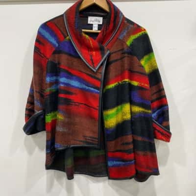Joseph Ribkoff Womens  Size 10 Open Jacket Black  / Blue / Green / Purple / Red / Yellow 