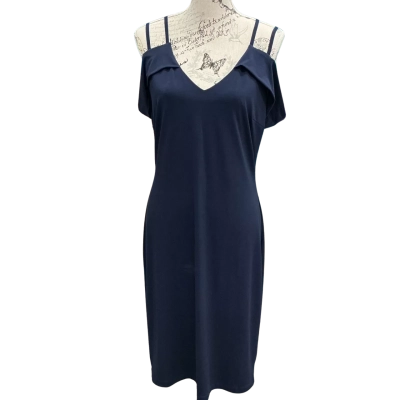 Pilgrim Womens  Size 14 Midi Dress Navy Blue 