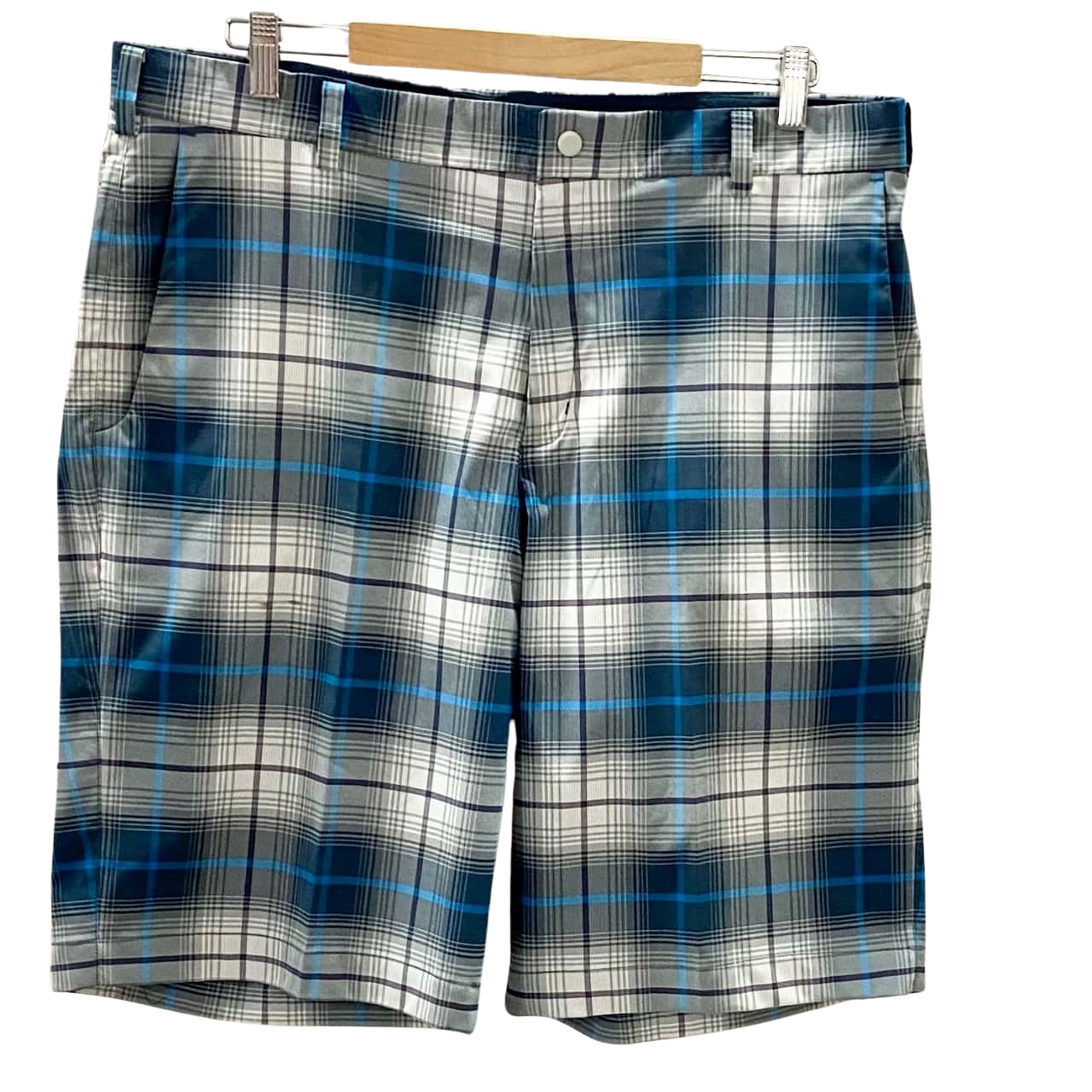 Nike Mens Shorts Size 36 Blue / Grey / Purple / Striped / White (s)