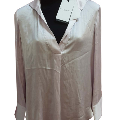 Witchery Womens  Size 12 Blouse Purple Tunic Style Top 