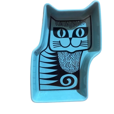 Magpie Hornsea cat trinket dish